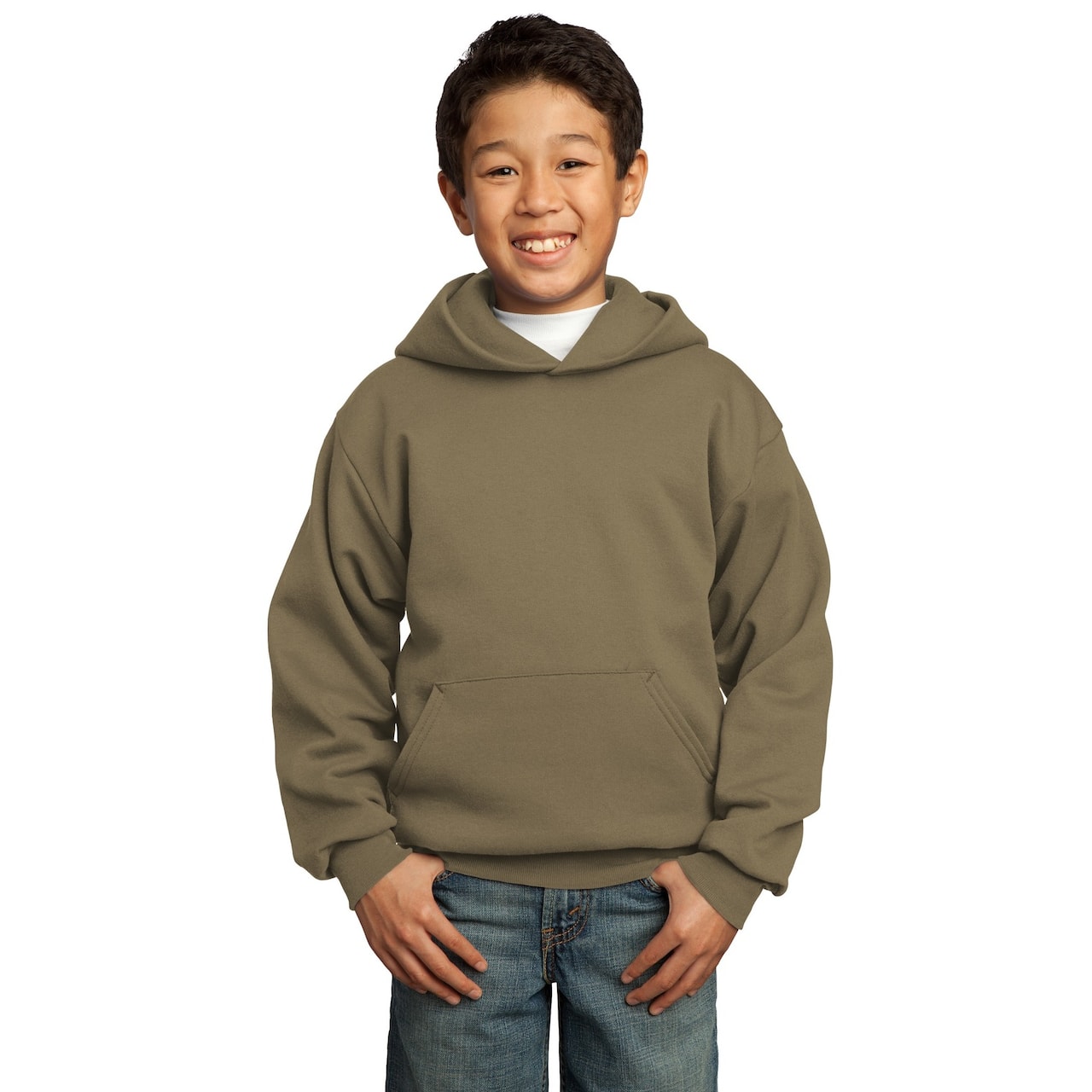 Port & Company® Colors Youth Core Fleece Pullover Hooded Sweatshirt